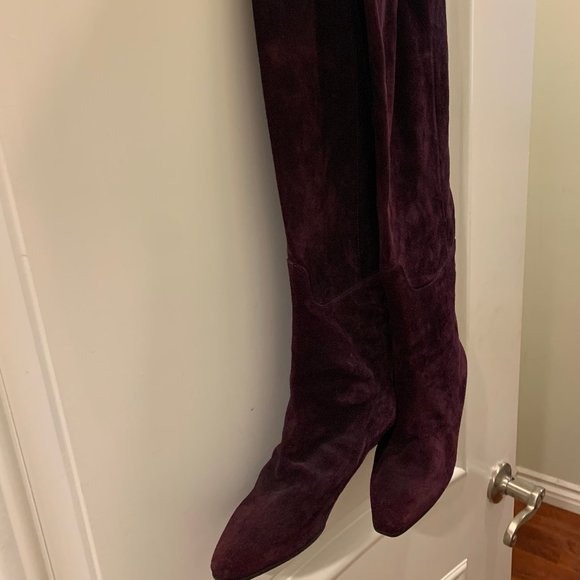 Sesto Meucci Shoes - SESTO MEUCCI Over Knee Suede Boot Size 7 - Purple